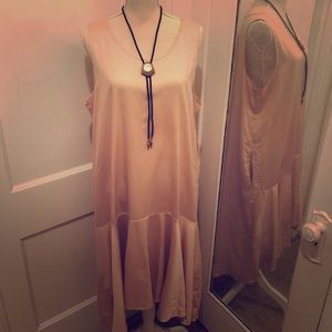 Maeve for Anthropologie XL Blush High-Low Dress